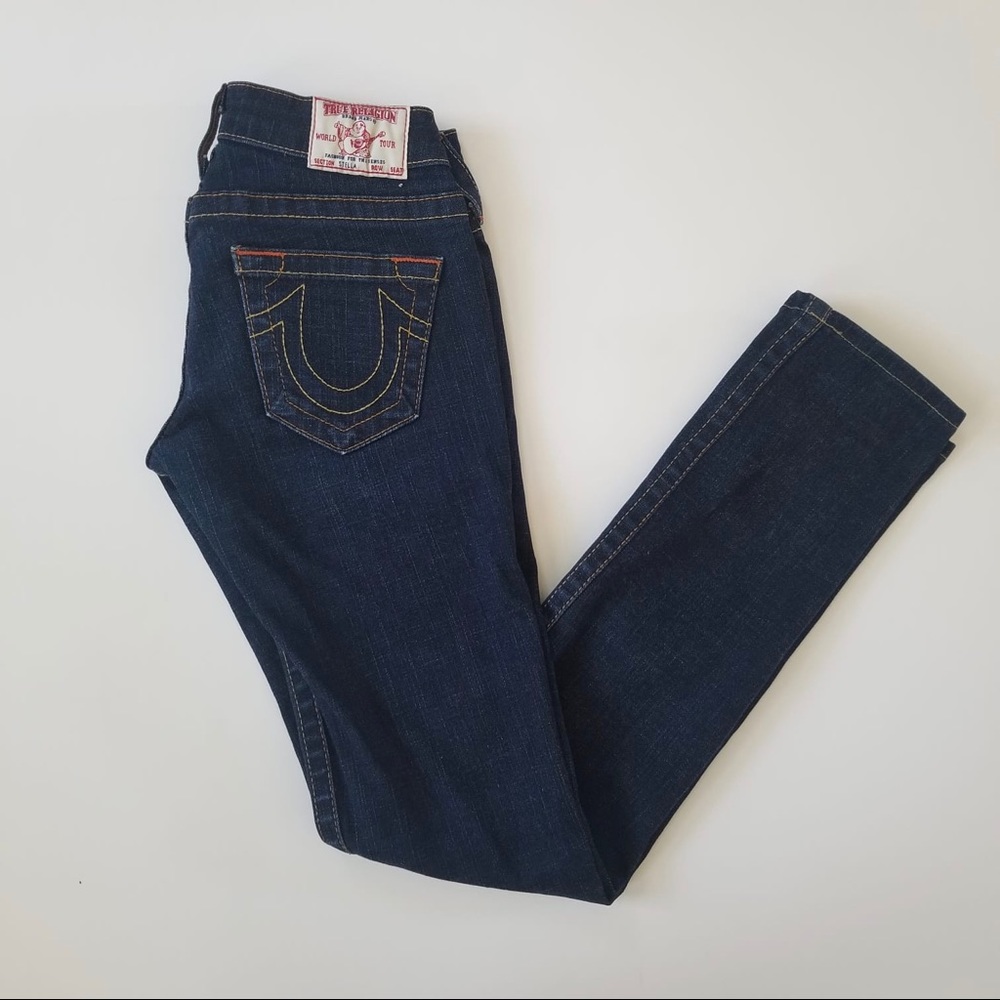 ~ True Religion Stella Jean, Dark Wash, size 23